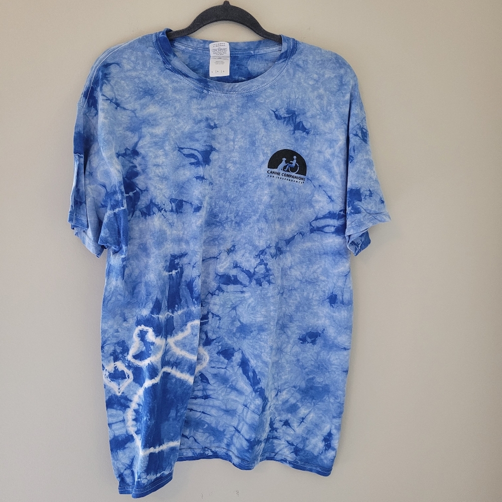 Gildan Blue Tie-Dye "Canine Companions for Independence" T-Shirt